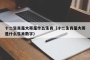 十二生肖是大哥是什么生肖（十二生肖是大哥是什么生肖数字）