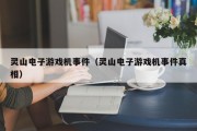 灵山电子游戏机事件（灵山电子游戏机事件真相）