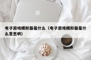 电子游戏模拟器是什么（电子游戏模拟器是什么意思啊）