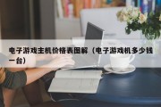 电子游戏主机价格表图解（电子游戏机多少钱一台）